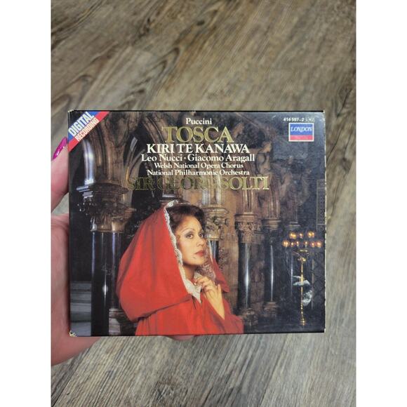 Puccini: Tosca / Te Kanawa, Aragall, Nucci, Sir Georg Solti Boxed CD Set Opera - Picture 1 of 6
